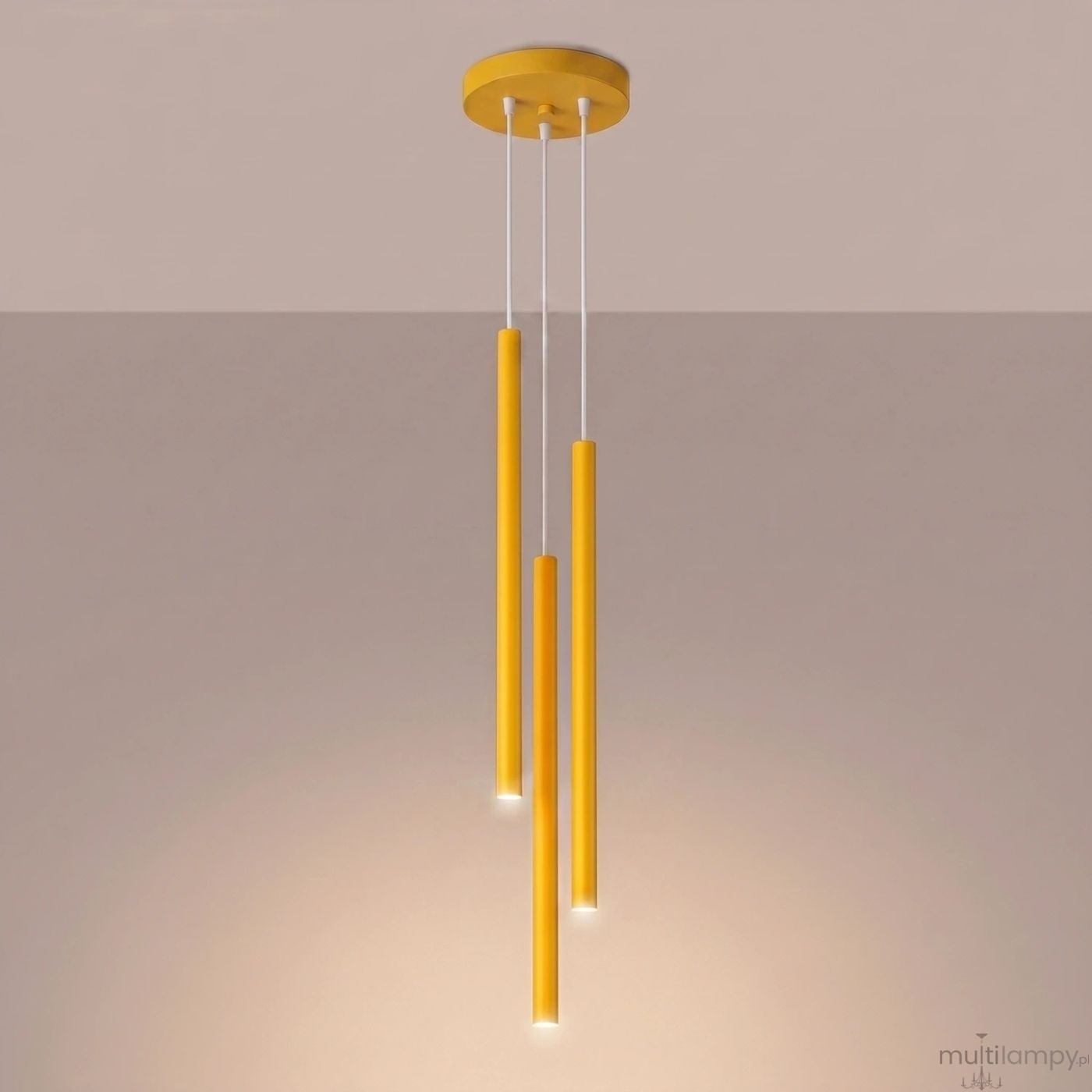 Pastelo lampa wisząca 3xG9 żółta SL.2139