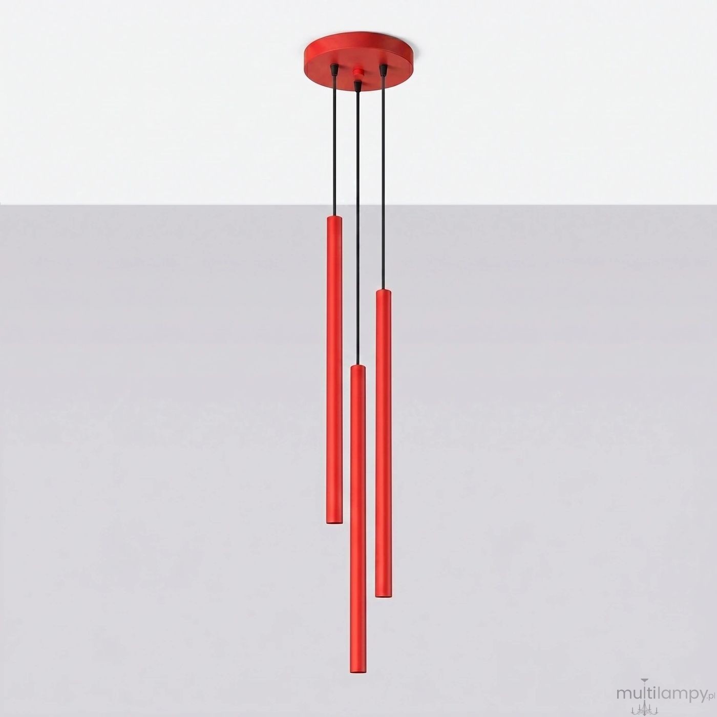 Pastelo lampa wisząca 3xG9 czerwona SL.2143