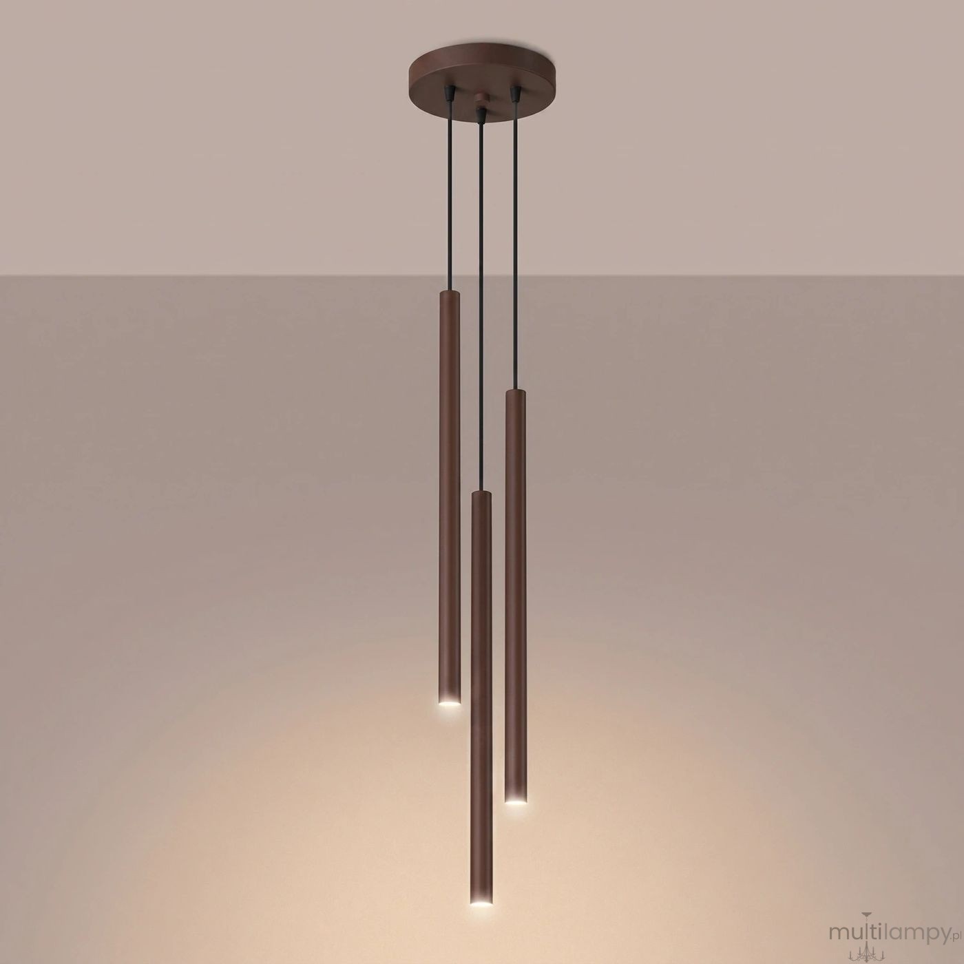 Pastelo lampa wisząca 3xG9 brązowa SL.2147