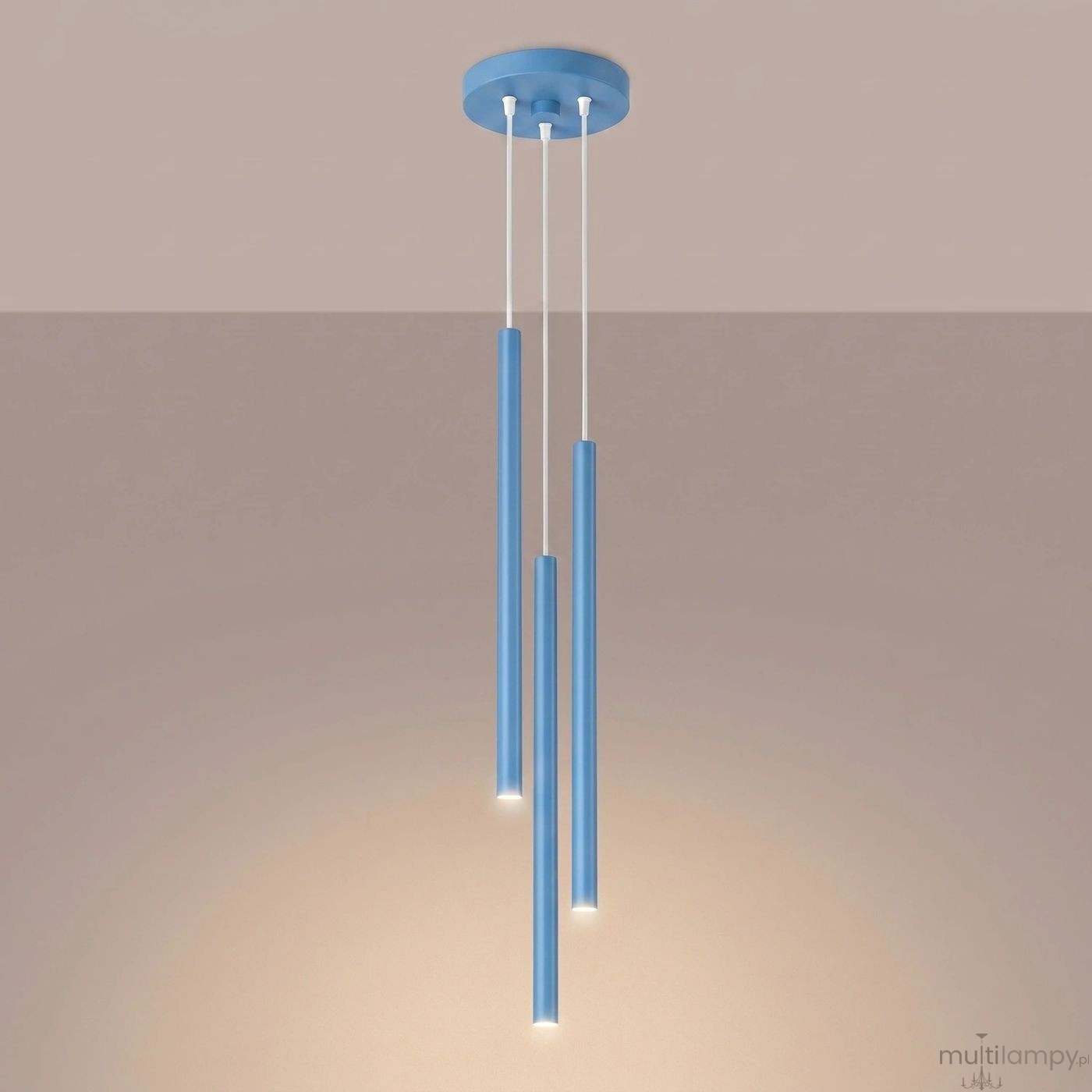 Pastelo lampa wisząca 3xG9 błękitna SL.2151