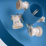 Omiq plafon 4xE27 błękitny SL.2287