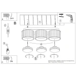 Modo lampa sufitowa 3xGX53 biała SL.2436