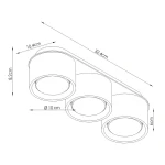 Modo lampa sufitowa 3xGX53 biała SL.2436