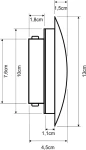 Drop LED kinkiet LED 7W 3000K szary beż 41565