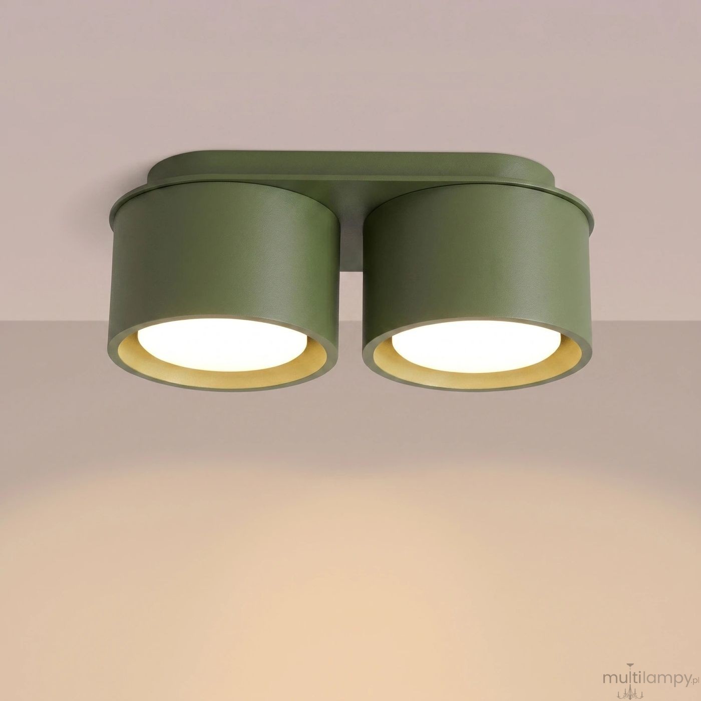 Modo lampa sufitowa 2xGX53 zielona oliwka SL.2463