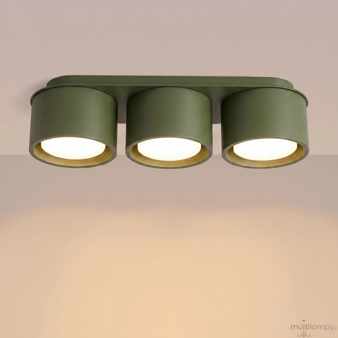 Modo lampa sufitowa 3xGX53 zielona oliwka SL.2464