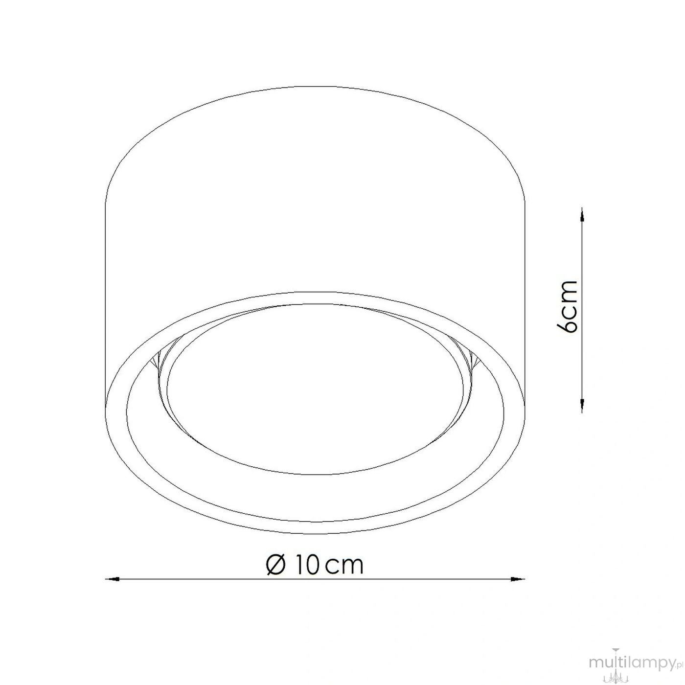 Modo lampa sufitowa GX53 czarna SL.2438