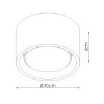 Modo lampa sufitowa GX53 czarna SL.2438