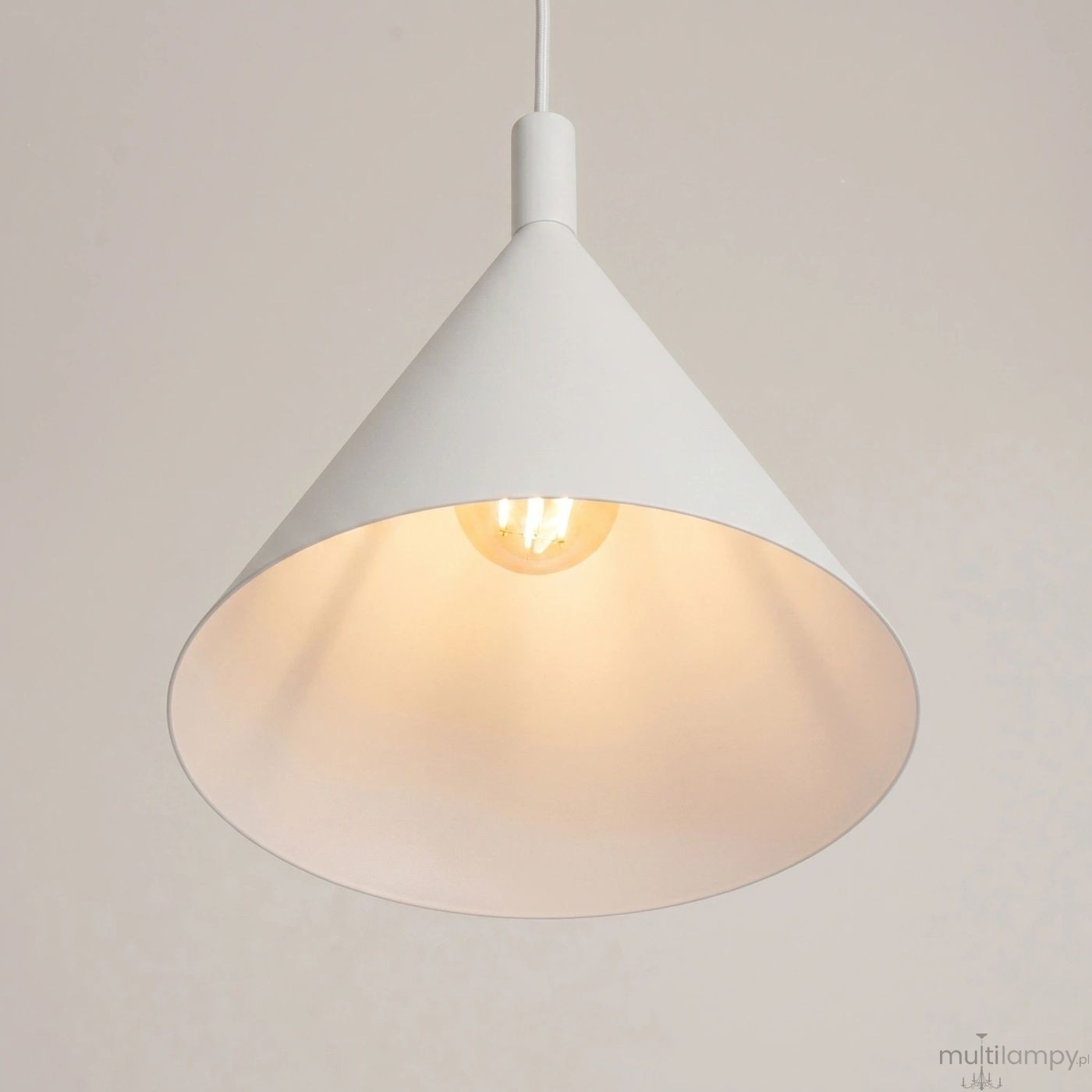 Nox D25 lampa wisząca E27 biała SL.2521