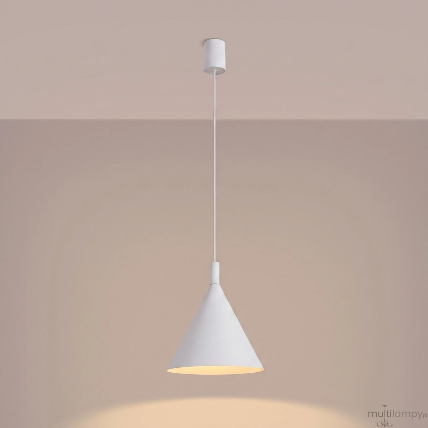 Nox D25 lampa wisząca E27 biała SL.2521