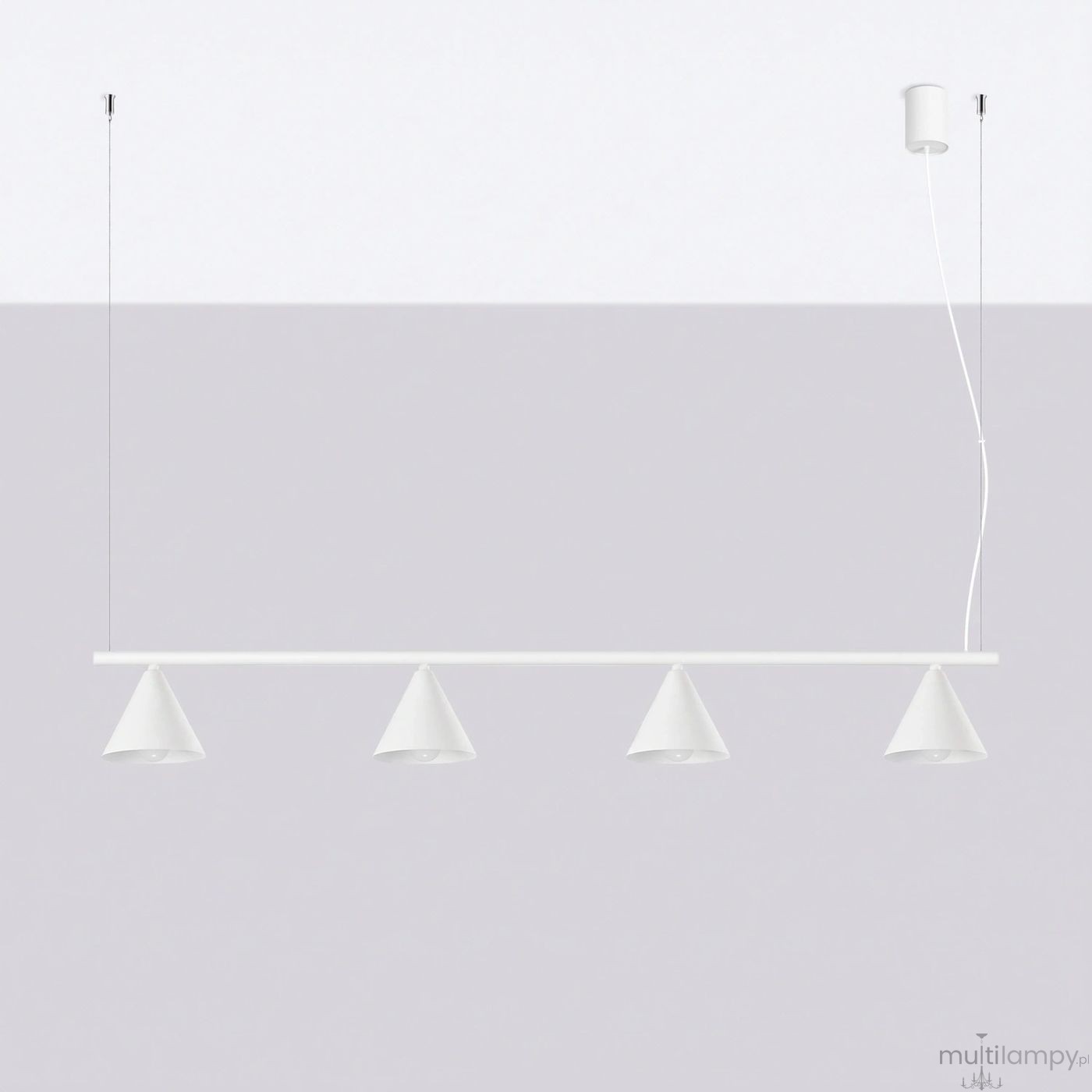 Nox 4L lampa wisząca 4xE14 biała SL.2551