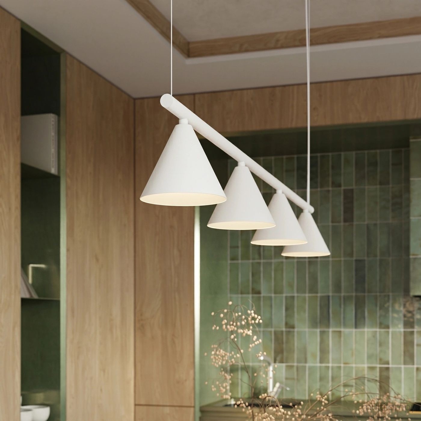 Nox 4L lampa wisząca 4xE14 biała SL.2551