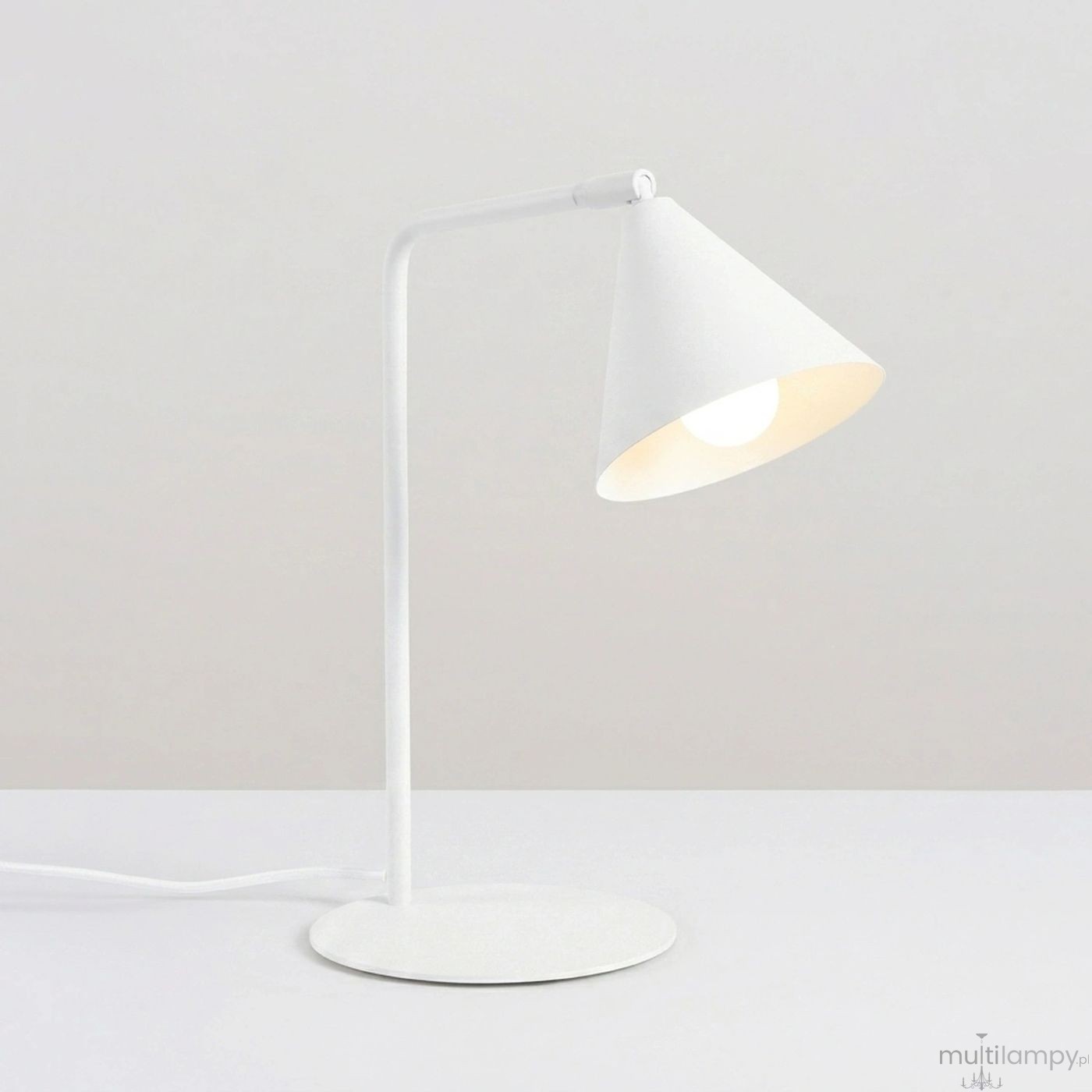 Nox lampa biurkowa E14 biała SL.2566