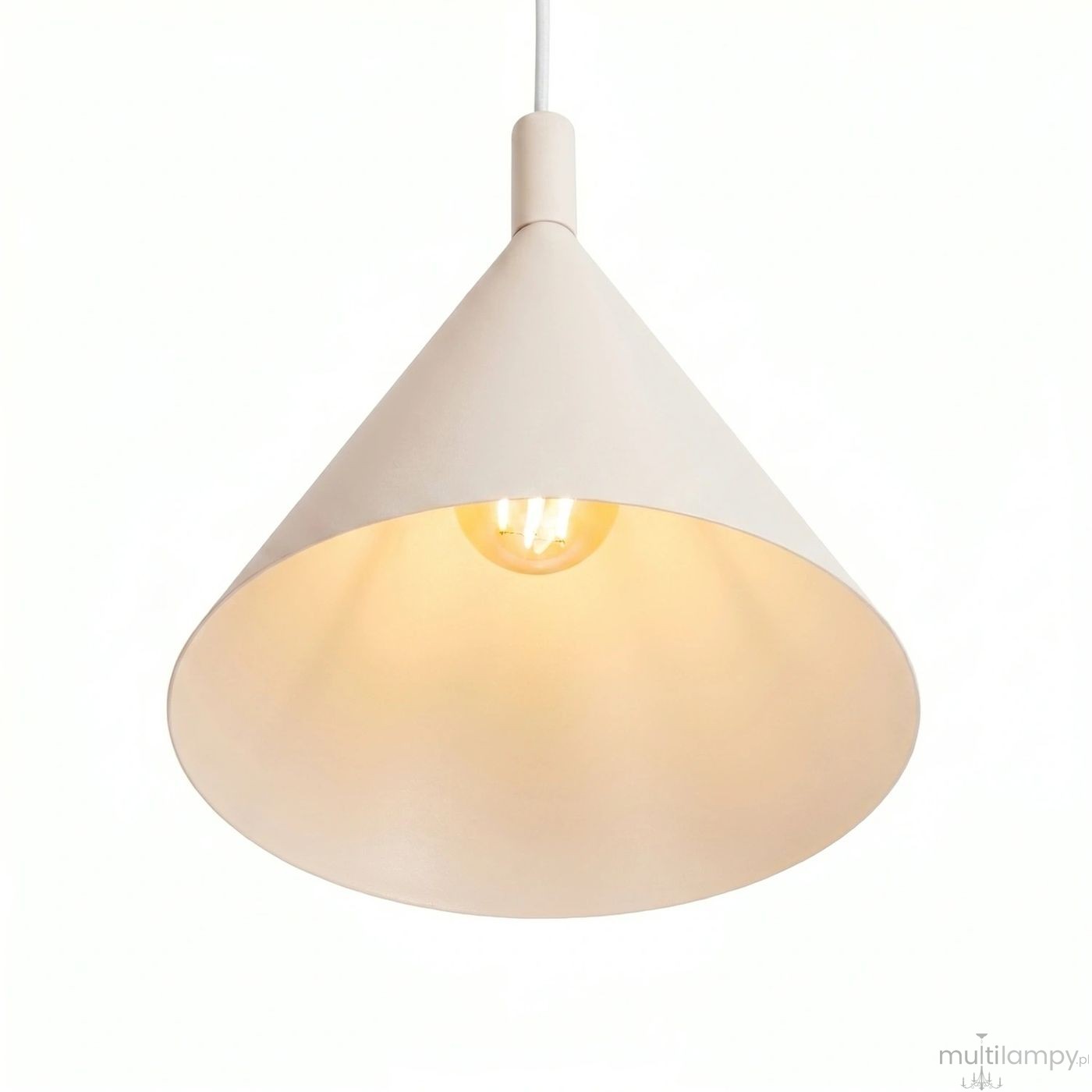 Nox D25 lampa wisząca E27 beżowa SL.2524