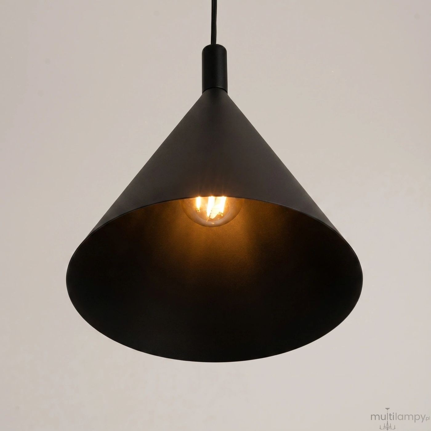 Nox D25 lampa wisząca E27 czarna SL.2522