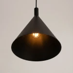 Nox D25 lampa wisząca E27 czarna SL.2522