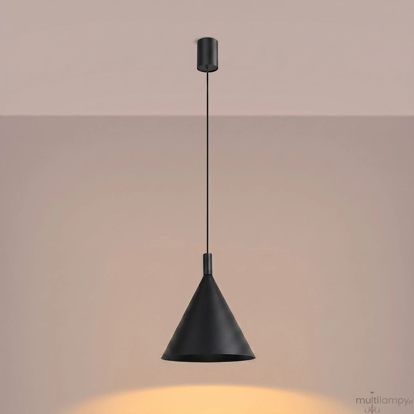 Nox D25 lampa wisząca E27 czarna SL.2522
