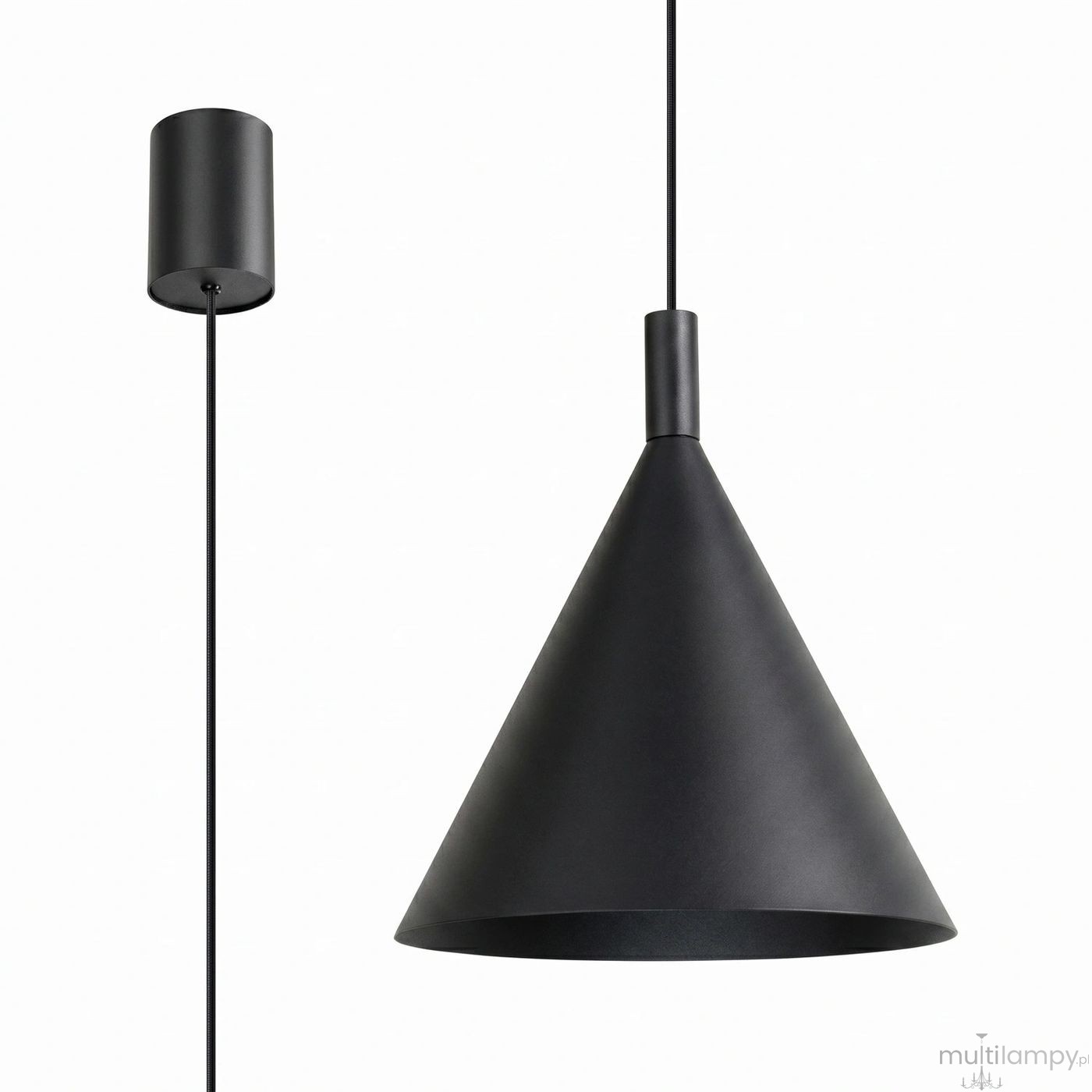 Nox D25 lampa wisząca E27 czarna SL.2522
