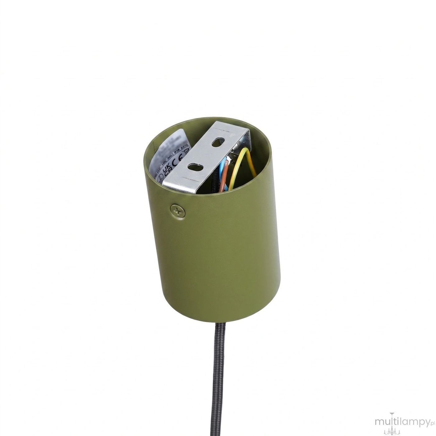 Nox D25 lampa wisząca E27 zielona oliwka SL.2525