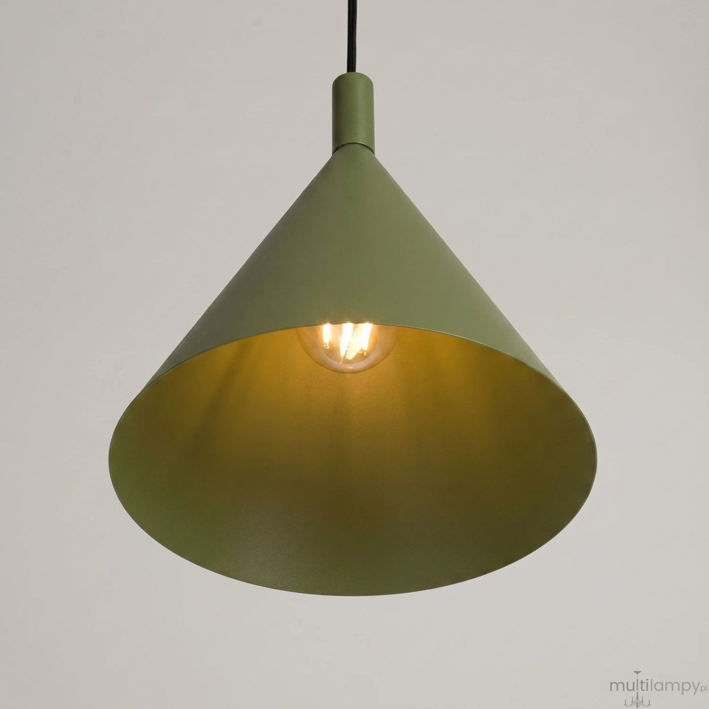 Nox D25 lampa wisząca E27 zielona oliwka SL.2525