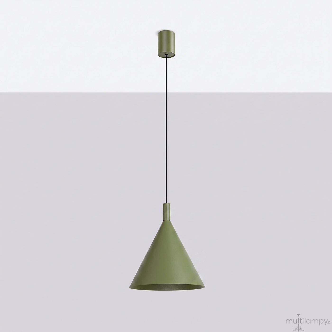 Nox D25 lampa wisząca E27 zielona oliwka SL.2525
