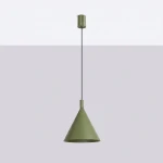 Nox D25 lampa wisząca E27 zielona oliwka SL.2525