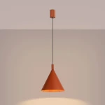 Nox D25 lampa wisząca E27 ochra czerwona SL.2526