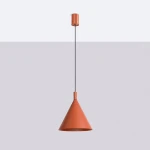 Nox D25 lampa wisząca E27 ochra czerwona SL.2526