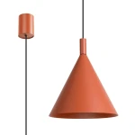 Nox D25 lampa wisząca E27 ochra czerwona SL.2526