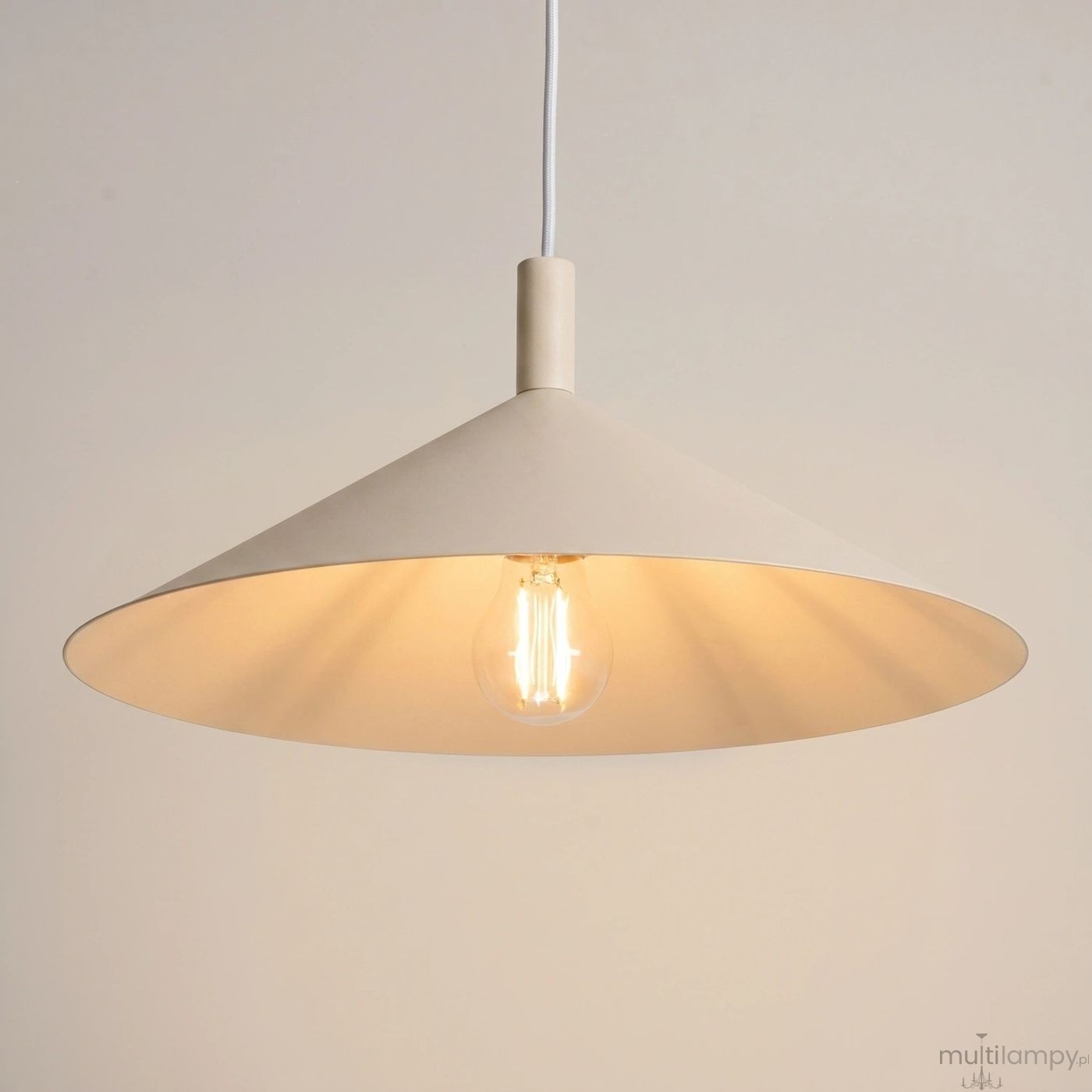 Nox D40 lampa wisząca E27 beżowa SL.2539