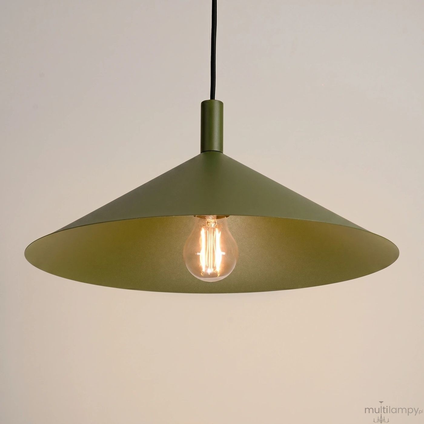 Nox D40 lampa wisząca E27 zielona oliwka SL.2540