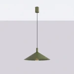 Nox D40 lampa wisząca E27 zielona oliwka SL.2540