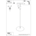 Nox D40 lampa wisząca E27 czarna SL.2537