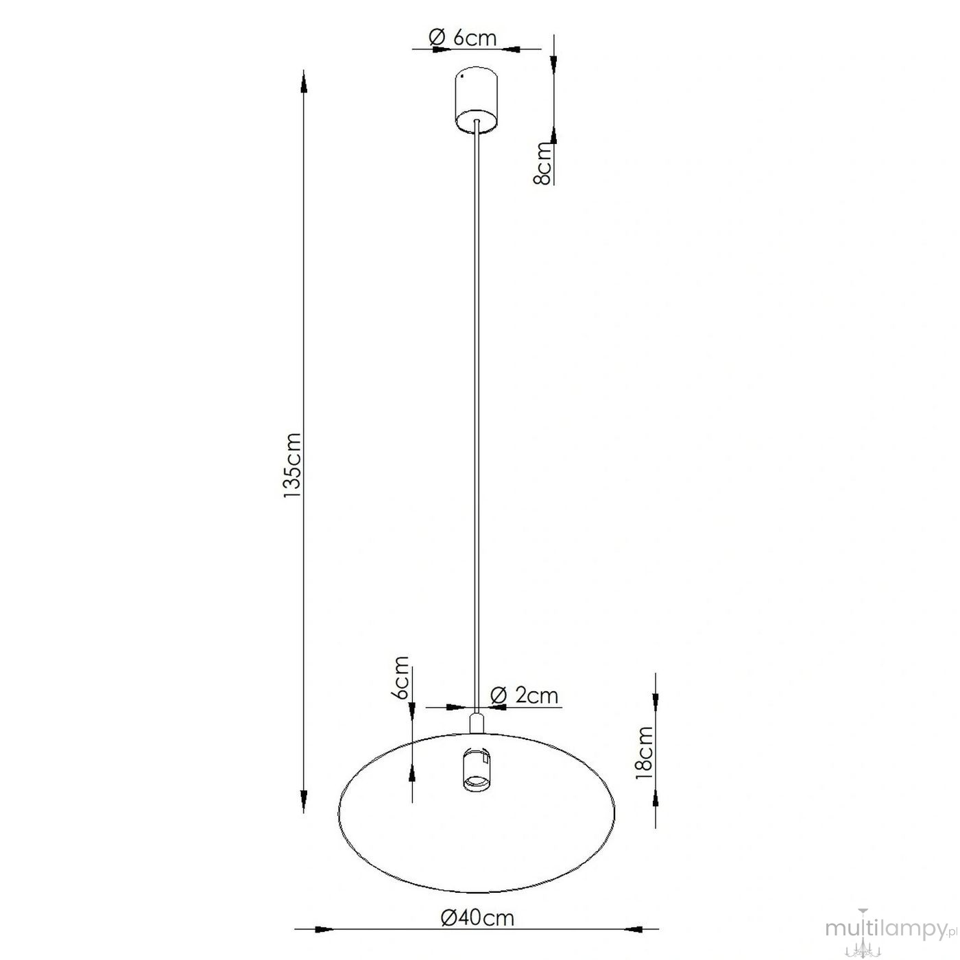 Nox D40 lampa wisząca E27 czarna SL.2537