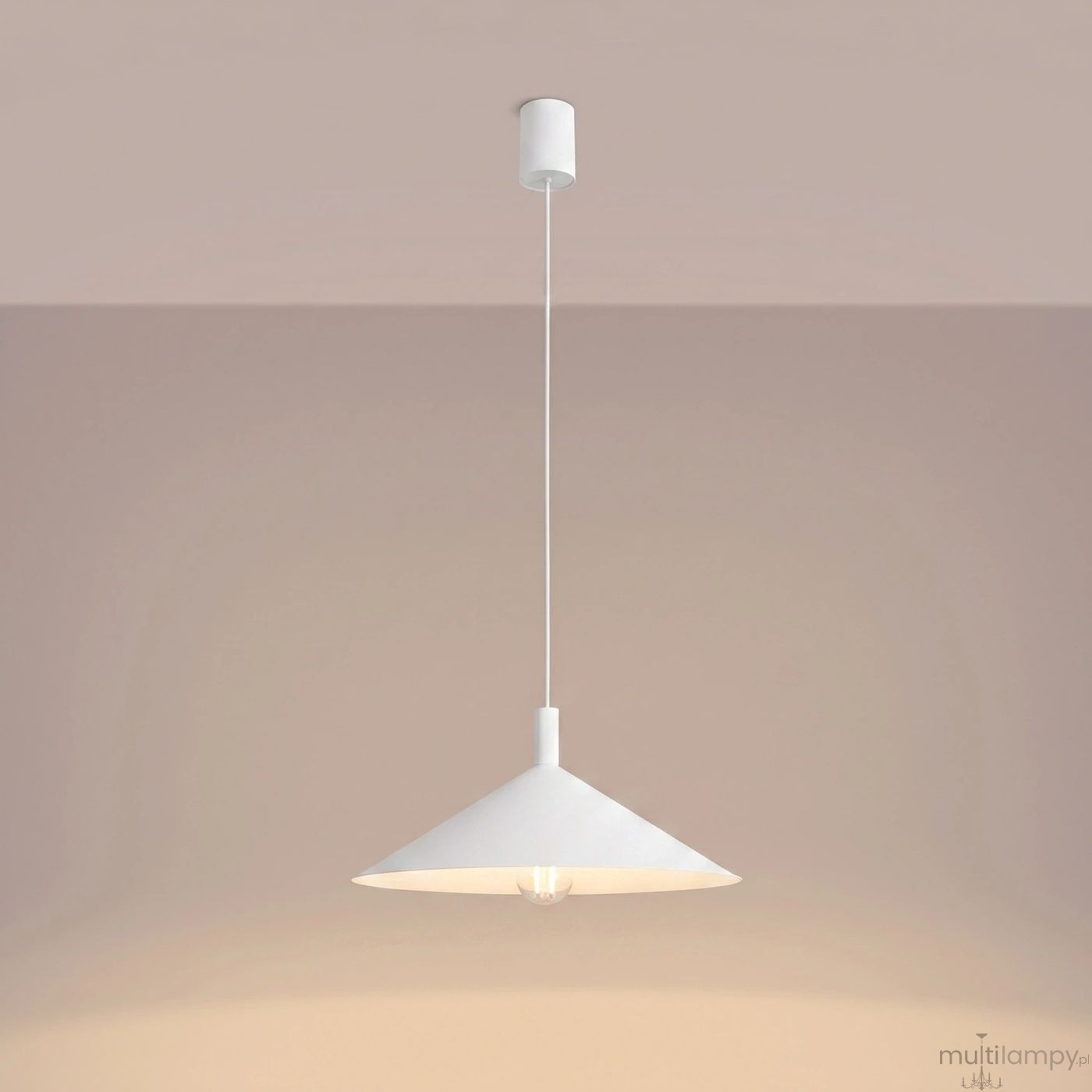 Nox D40 lampa wisząca E27 biała SL.2536