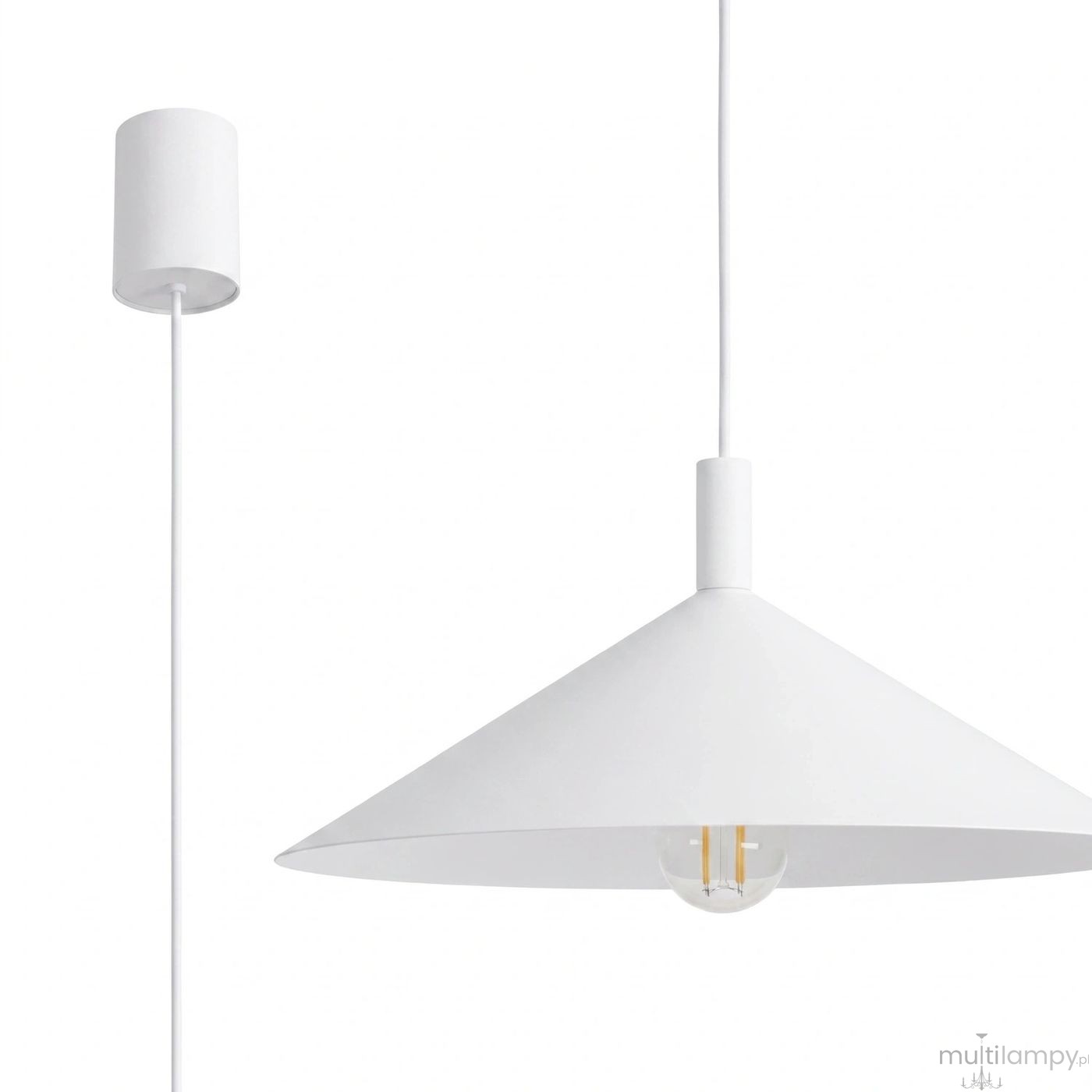 Nox D40 lampa wisząca E27 biała SL.2536