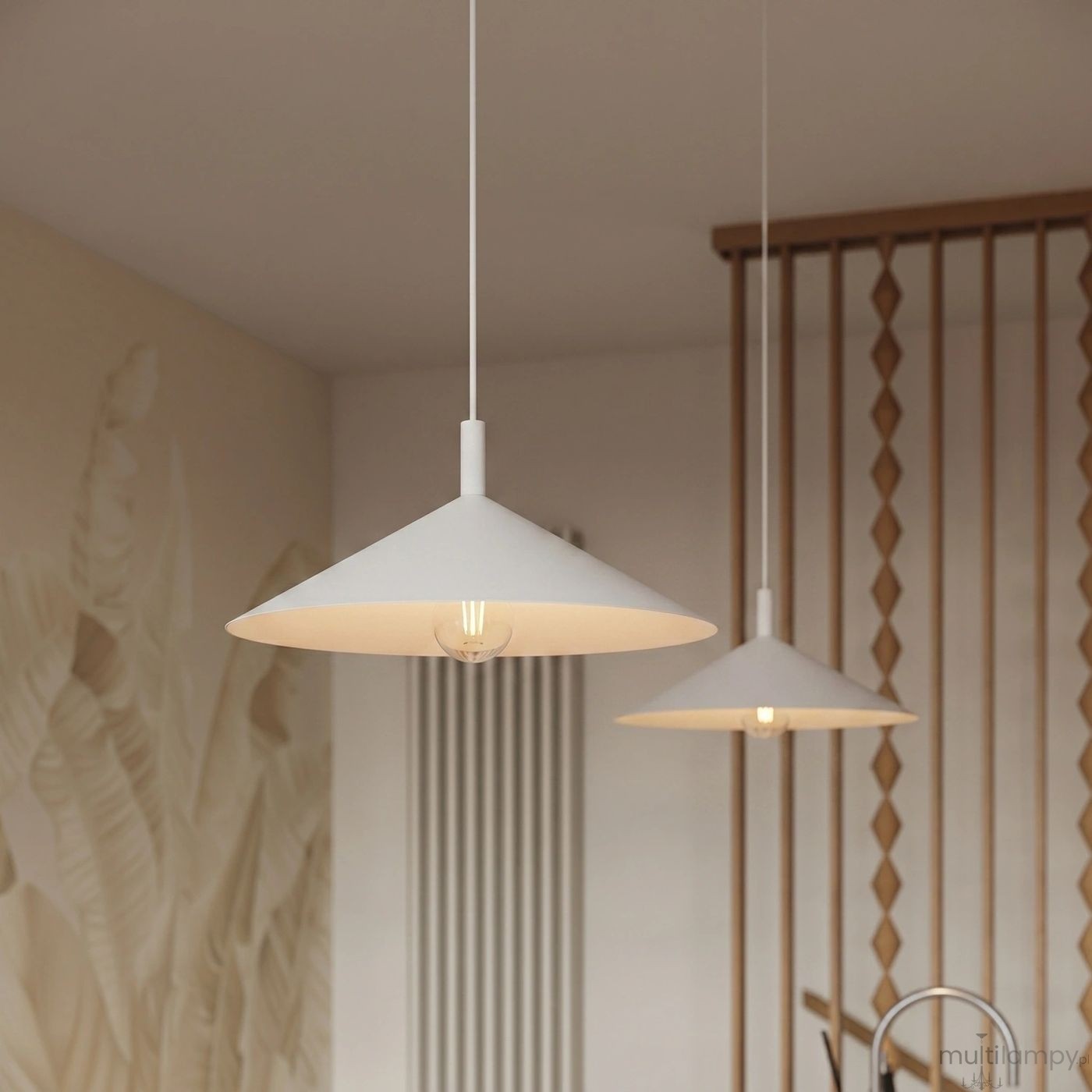 Nox D40 lampa wisząca E27 biała SL.2536