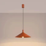 Nox D40 lampa wisząca E27 ochra czerwona SL.2541