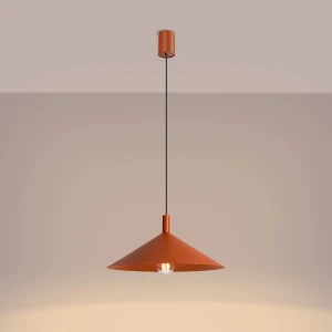 Nox D40 lampa wisząca E27 ochra czerwona SL.2541