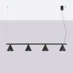 Nox 4L lampa wisząca 4xE14 czarna SL.2552