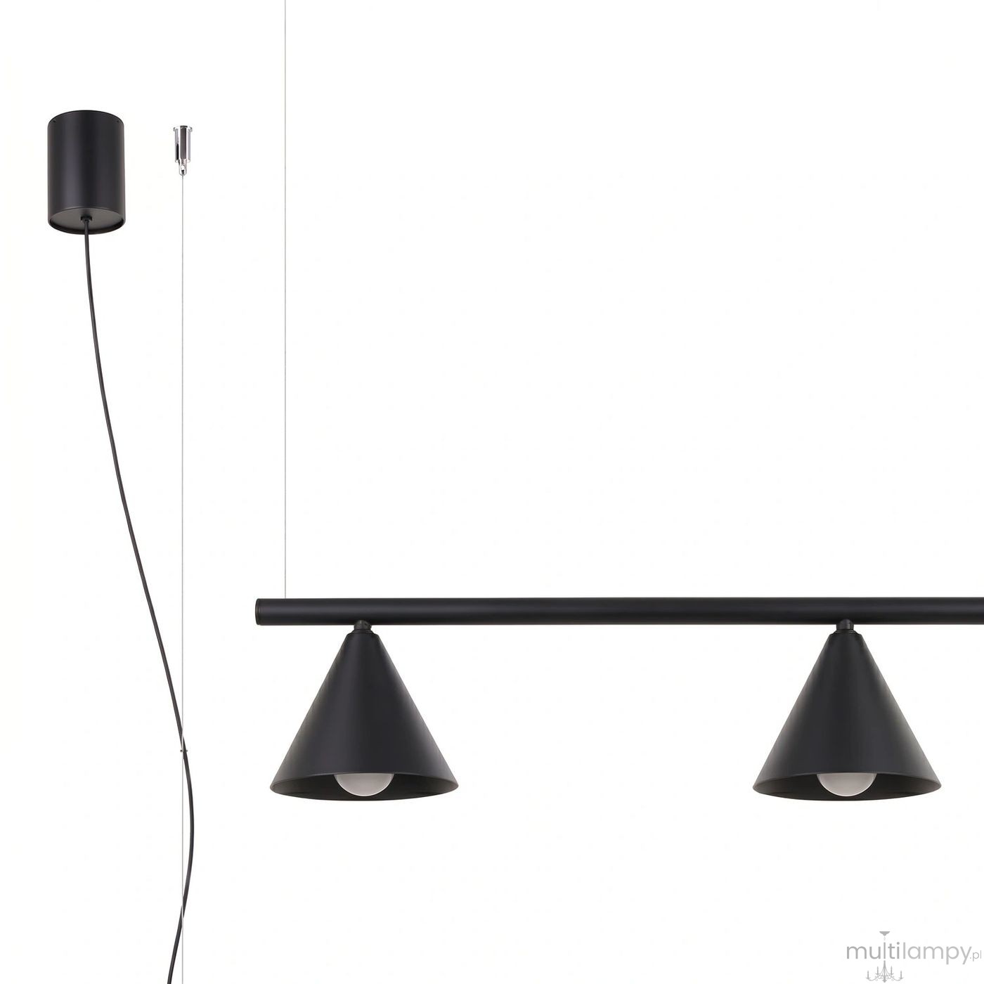 Nox 4L lampa wisząca 4xE14 czarna SL.2552