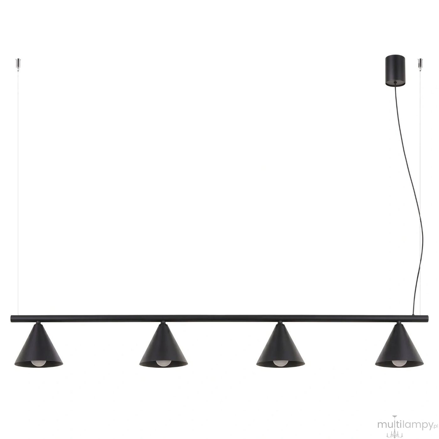 Nox 4L lampa wisząca 4xE14 czarna SL.2552