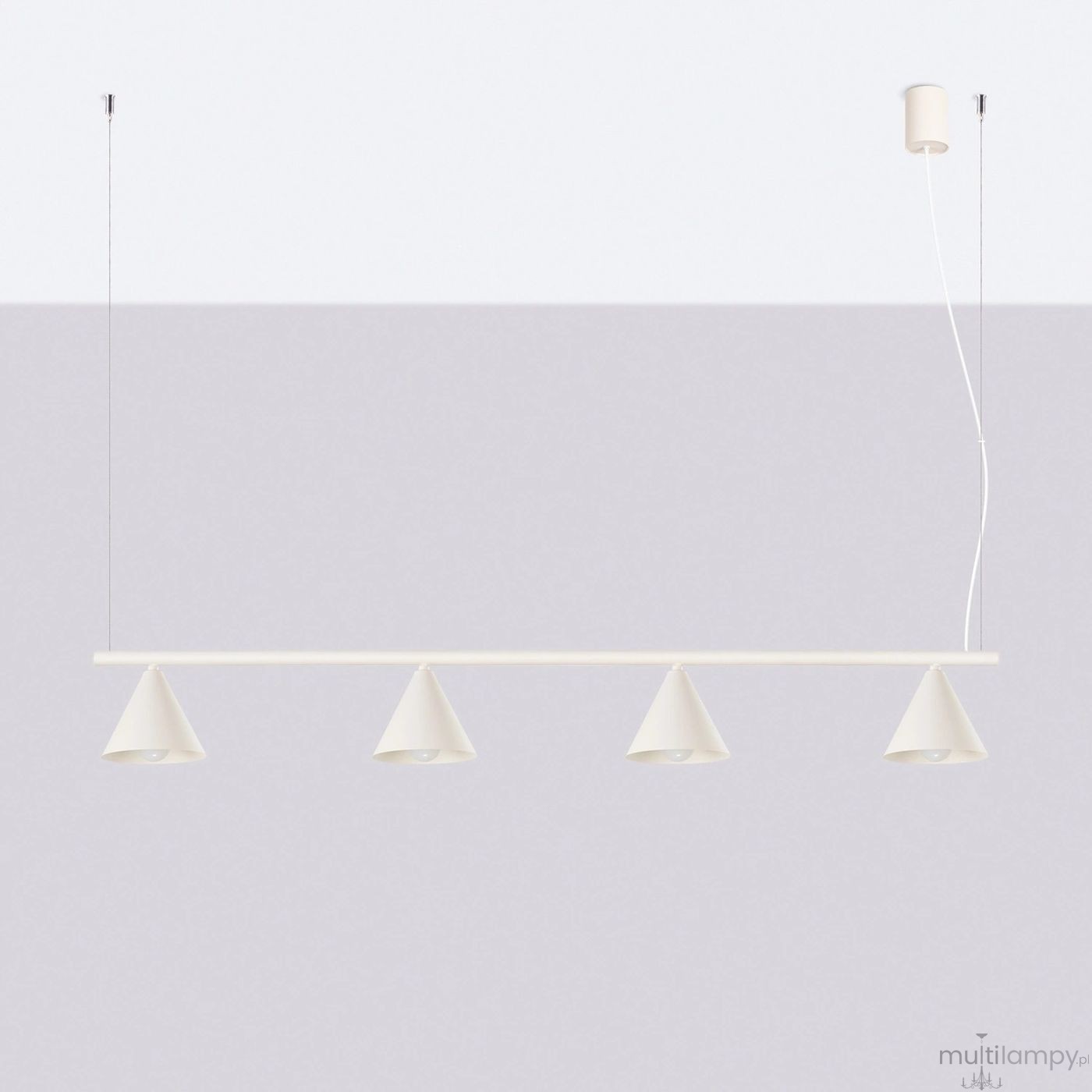 Nox 4L lampa wisząca 4xE14 beżowa SL.2554