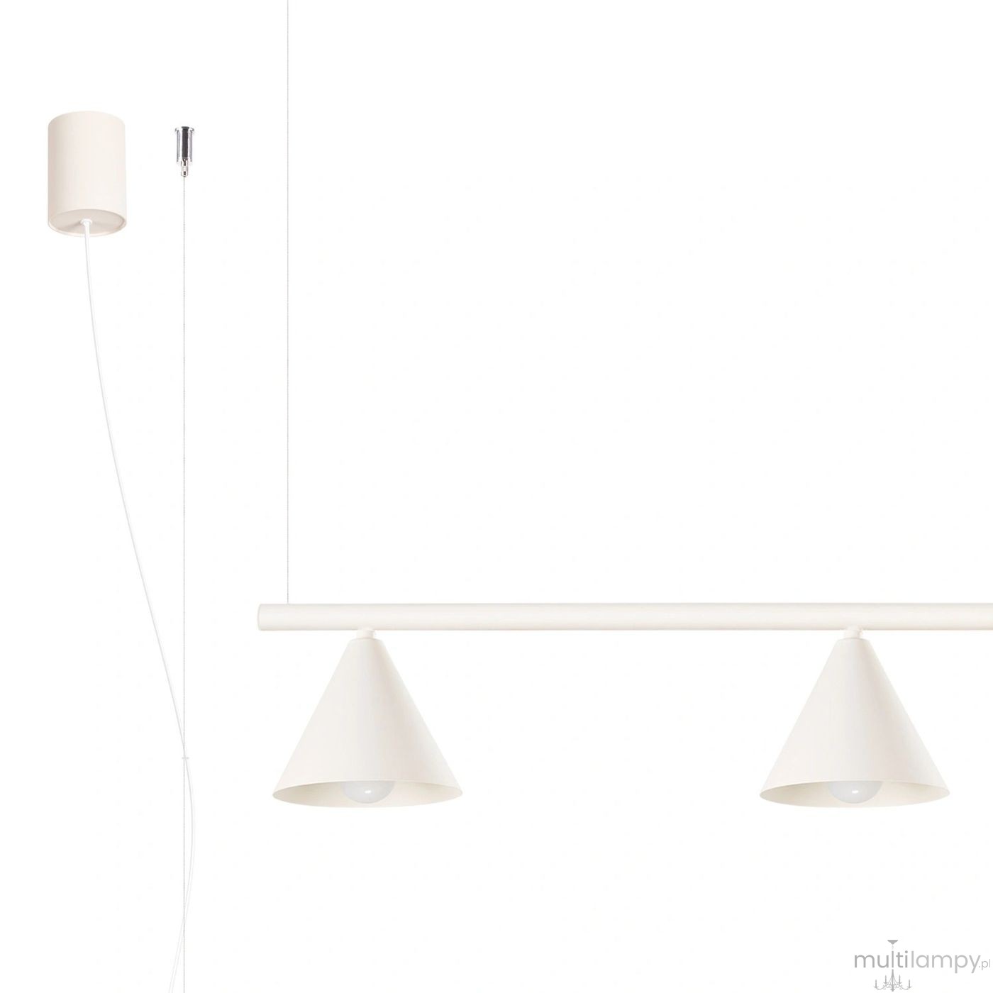 Nox 4L lampa wisząca 4xE14 beżowa SL.2554