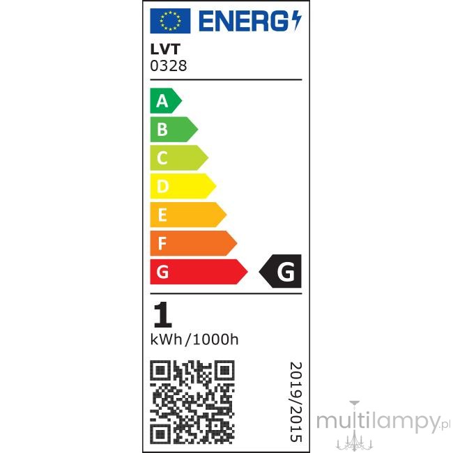 5x Żarówka LED filament do girland clear E12/1W/2700K