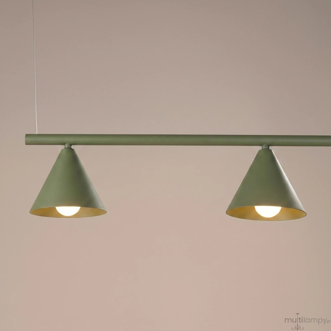 Nox 4L lampa wisząca 4xE14 zielona oliwka SL.2555