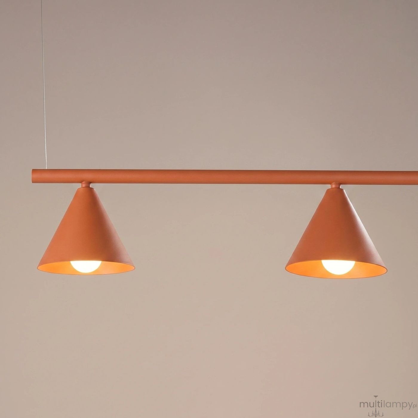 Nox 4L lampa wisząca 4xE14 ochra czerwona SL.2556
