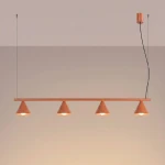 Nox 4L lampa wisząca 4xE14 ochra czerwona SL.2556