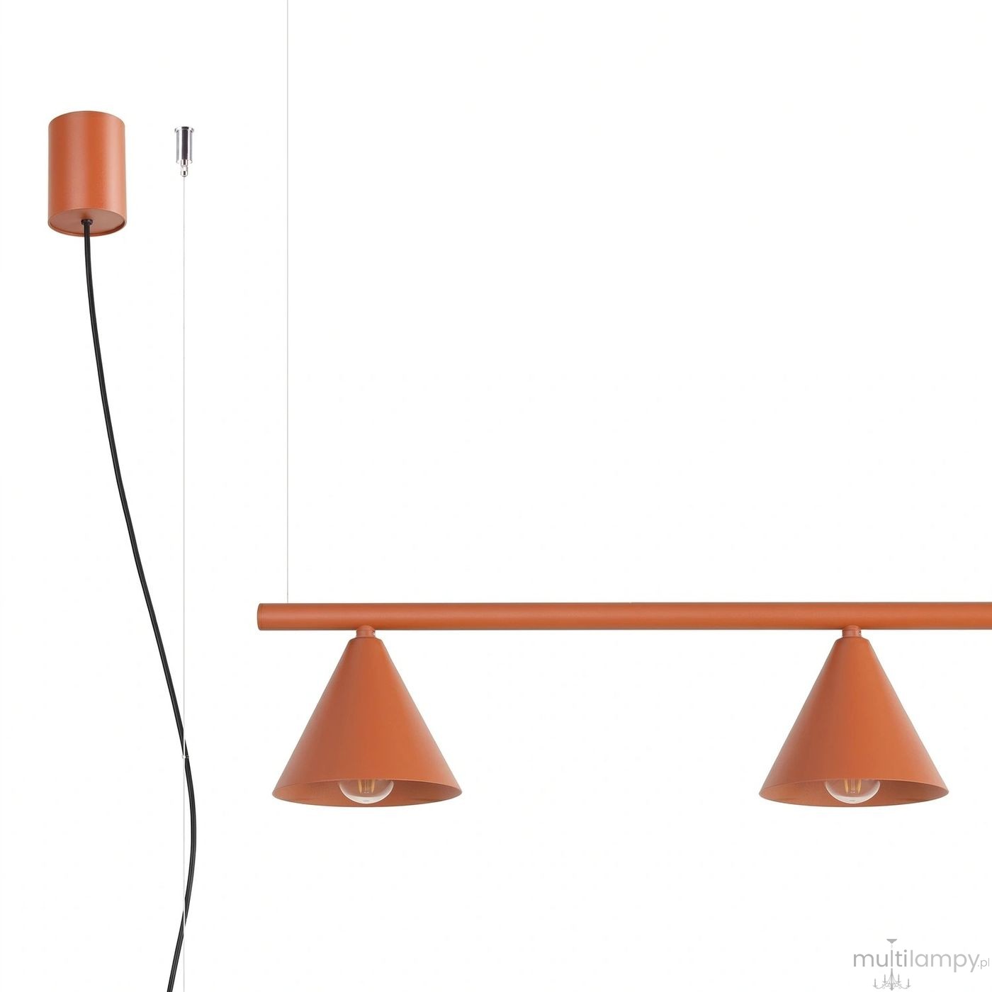 Nox 4L lampa wisząca 4xE14 ochra czerwona SL.2556