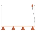 Nox 4L lampa wisząca 4xE14 ochra czerwona SL.2556